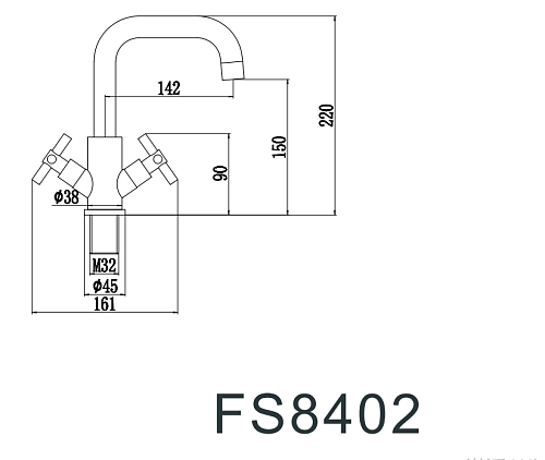 Смеситель для кухни Fmark (FS8402H) Смеситель для кухни Fmark (FS8402H)
