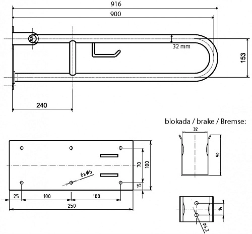 Поручень Bemeta HELP program 301102292 Поручень Bemeta HELP program 301102292