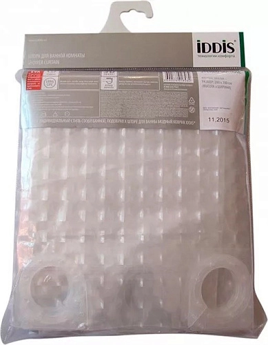 Штора для ванны Iddis Stereo Square 500E18Si11 Штора для ванны Iddis Stereo Square 500E18Si11