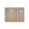 Кухонная мойка Lemark SINARA 550.2-U встраиваемая снизуз кварцгранита, бежевый 9910080