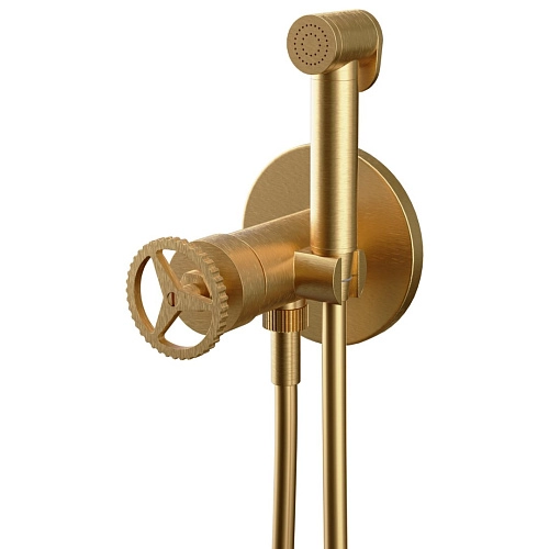 Гигиенический душ Remer Chrono CH65WBG, золото брашированное Гигиенический душ Remer Chrono CH65WBG, золото брашированное