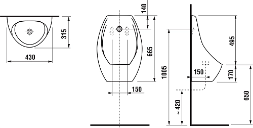 Писсуар Jika Domino с ИК сенсорным датчиком на батарейке 8.4110.1.000.488.1 Писсуар Jika Domino с ИК сенсорным датчиком на батарейке 8.4110.1.000.488.1