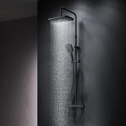 Душевая система AM.PM Func F078F422 с термостатом, черная Душевая система AM.PM Func F078F422 с термостатом, черная