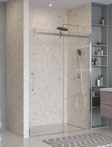 Душевая дверь BelBagno MARINO-2-BF-1-140-C-CR 140 см, профиль хром, стекло прозрачное Душевая дверь BelBagno MARINO-2-BF-1-140-C-CR 140 см, профиль хром, стекло прозрачное