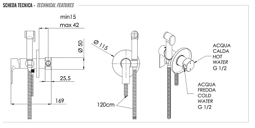 Гигиенический душ Remer Energy EY65WBO, белый матовый Гигиенический душ Remer Energy EY65WBO, белый матовый