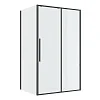 Душевой уголок Niagara Nova NG-34-13AGR-A90GR-34 (130х90х195) прямоугольник, раздвижная, графит, стекло прозрачное