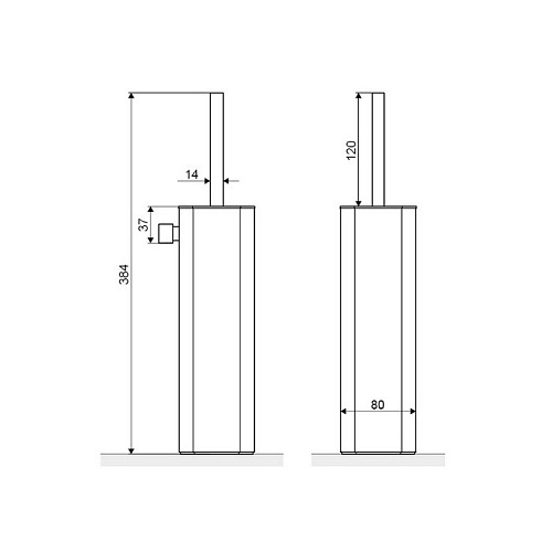 Ершик для унитаза EXCELLENT Riko (черный) DOEX.1617BL Ершик для унитаза EXCELLENT Riko (черный) DOEX.1617BL