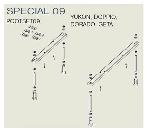 Ножки для ванны Riho Yukon POOTSET09 Ножки для ванны Riho Yukon POOTSET09
