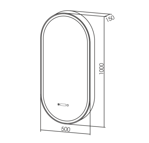 Зеркальный шкаф SILVER MIRRORS 500х1000 ЖК-часы, подогрев, сенс.выключатель Soho-WHITE (LED-00002671 Зеркальный шкаф SILVER MIRRORS 500х1000 ЖК-часы, подогрев, сенс.выключатель Soho-WHITE (LED-00002671