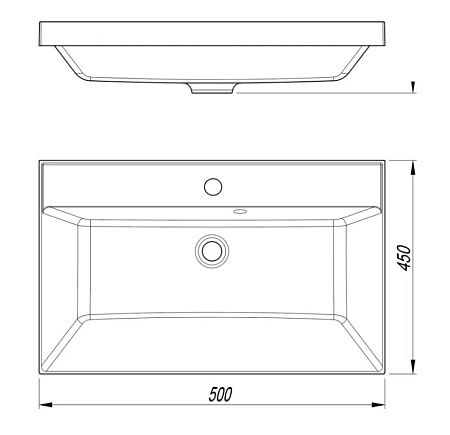 Раковина Style Line ASTI 500x450 СС-00002486 мебельная кварц, серый шелк Раковина Style Line ASTI 500x450 СС-00002486 мебельная кварц, серый шелк