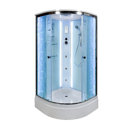 Душевая кабина Dto EM2790 LED (EM2790LED+GM) 90x90 см с гидромассажем Душевая кабина Dto EM2790 LED (EM2790LED+GM) 90x90 см с гидромассажем