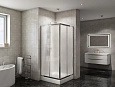 Душевой уголок BelBagno DUE-A-2-90-P-Cr 900x900 мм
