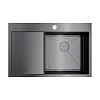 Кухонная мойка Omoikiri Akisame 78-GM-R нерж.сталь/вороненая сталь 4973100
