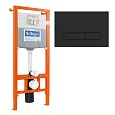 Инсталляция для унитаза BelBagno BB002-80 с клавишей смыва BB007-PR-NERO.M
