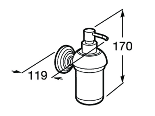 Дозатор жидкого мыла Roca Carmen 817006001 Дозатор жидкого мыла Roca Carmen 817006001