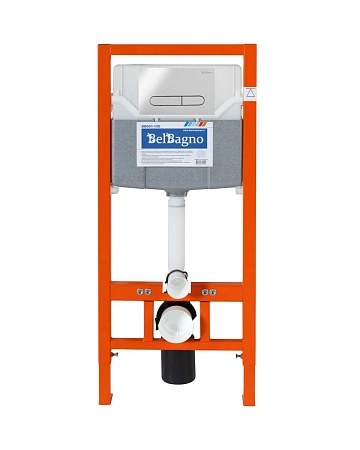 Инсталляция для унитаза BelBagno BB001-120 с клавишей смыва BB005-PR-CHROME