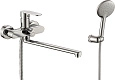 Смеситель для ванны Rush Luson LU1630-51 хром, с длинным поворотным изливом Смеситель для ванны Rush Luson LU1630-51 хром, с длинным поворотным изливом