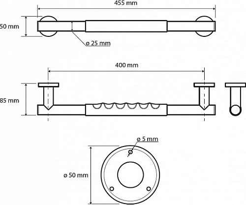 Поручень Bemeta OMEGA 104507675 Поручень Bemeta OMEGA 104507675