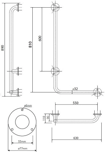 Поручень Bemeta HELP program 301112044 Поручень Bemeta HELP program 301112044