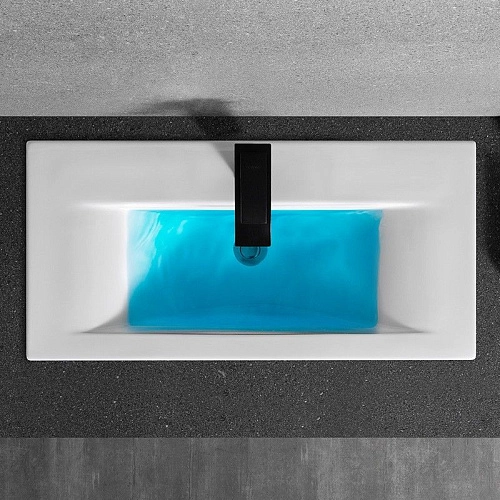 Раковина CeramaLux 9393-80 врезная, белый Раковина CeramaLux 9393-80 врезная, белый