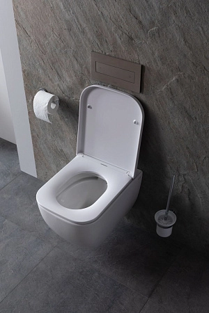 Унитаз подвесной Allen Brau Infinity 4.21004.20 с крышкой, белый глянец