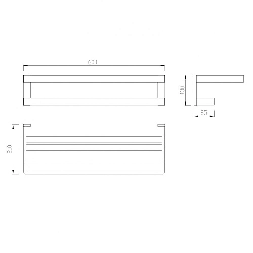 Полотенцедержатель ABBER Westen AA1758B черная матовая Полотенцедержатель ABBER Westen AA1758B черная матовая