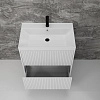Тумба под раковину Style Line Стокгольм 70, Classic 70 белый рифленый софт, PUSH напольная ЛС-00002334 Тумба под раковину Style Line Стокгольм 70, Classic 70 белый рифленый софт, PUSH напольная ЛС-00002334