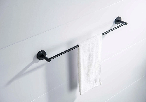 Полотенцедержатель Aquatek ЕВРОПА AQ4114MB черный матовый Полотенцедержатель Aquatek ЕВРОПА AQ4114MB черный матовый