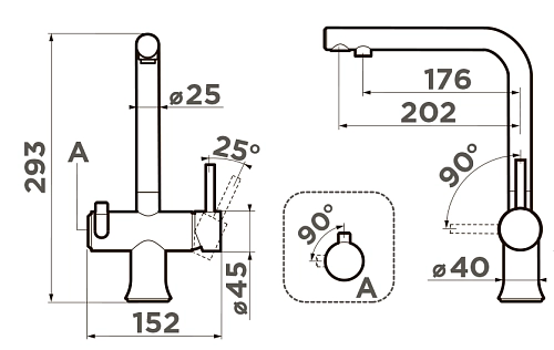 Смеситель для кухни Omoikiri Hotaru-Y 4994027 Смеситель для кухни Omoikiri Hotaru-Y 4994027