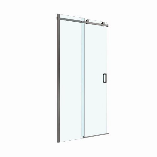 Душевая дверь BelBagno SOFT_CLOSE-2-BF-1-110-C-GM 110 см, профиль оружейная сталь, стекло прозрачное Душевая дверь BelBagno SOFT_CLOSE-2-BF-1-110-C-GM 110 см, профиль оружейная сталь, стекло прозрачное
