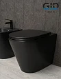 Унитаз приставной Gid TRS-263BM 62212Y черный матовый 56x36x41 с крышкой микролифт Унитаз приставной Gid TRS-263BM 62212Y черный матовый 56x36x41 с крышкой микролифт