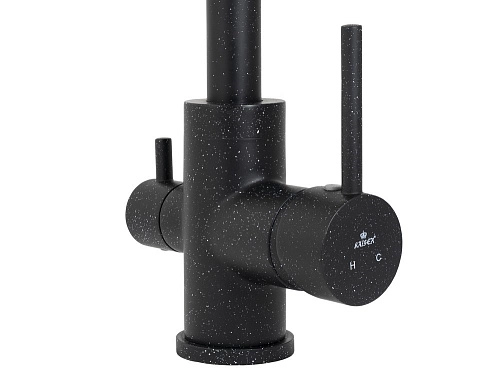 Смеситель для кухни Kaiser Merkur 26744-12 Black SandBeige боковой под фильтр R-излив черный мрамор Смеситель для кухни Kaiser Merkur 26744-12 Black SandBeige боковой под фильтр R-излив черный мрамор