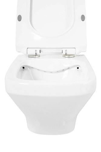 Унитаз подвесной BelBagno SELA BB3201CHR/BB3201SC безободковый с сиденьем Унитаз подвесной BelBagno SELA BB3201CHR/BB3201SC безободковый с сиденьем