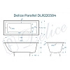 Ванна чугунная Delice Parallel 1600х700, без ручек DLR220504 Ванна чугунная Delice Parallel 1600х700, без ручек DLR220504