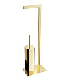 Ершик для унитаза EXCELLENT Riko с бумагодержателем, золото DOEX.1650GL Ершик для унитаза EXCELLENT Riko с бумагодержателем, золото DOEX.1650GL