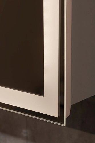 Зеркальный шкаф Silver mirrors Киото 60 с часами и сменой цвета (LED-00002358) Зеркальный шкаф Silver mirrors Киото 60 с часами и сменой цвета (LED-00002358)