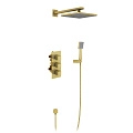 Душевая система Timo Tetra-thermo SX-0179/17SM встраиваемая с термостатом золото матовое Душевая система Timo Tetra-thermo SX-0179/17SM встраиваемая с термостатом золото матовое