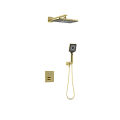 Душевая система Kaiser Sano с термостатом, скрытого монтажа шлифованное золото 08477-3 Душевая система Kaiser Sano с термостатом, скрытого монтажа шлифованное золото 08477-3