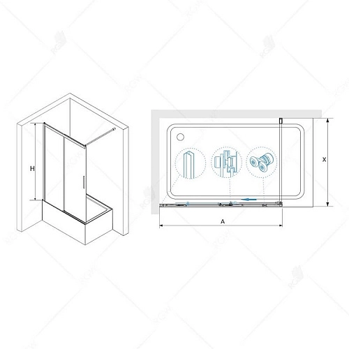 Шторка на ванну RGW Screens SC-43 34114312-11 Шторка на ванну RGW Screens SC-43 34114312-11