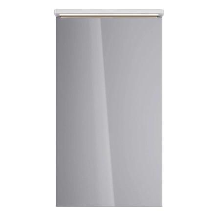 Зеркальный шкаф Lemark ZENON 45х80 см петли слева, с козырьком-подсветкой, с розеткой, белый LM45ZS-Z