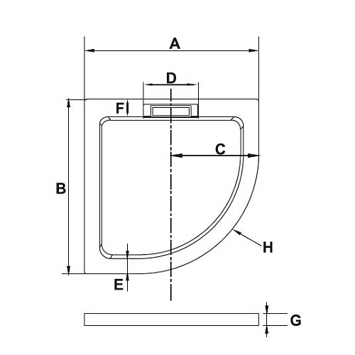 Душевой поддон RGW AWS-31 03190499-01 Душевой поддон RGW AWS-31 03190499-01