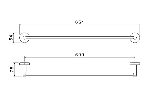 Полотенцедержатель Aquatek ЕВРОПА AQ4114CR хром Полотенцедержатель Aquatek ЕВРОПА AQ4114CR хром