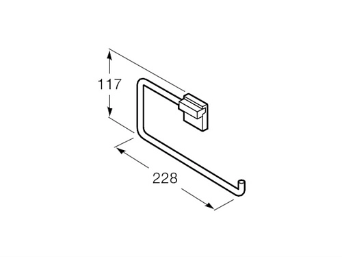 Полотенцедержатель Roca Rubik 816847001 Полотенцедержатель Roca Rubik 816847001