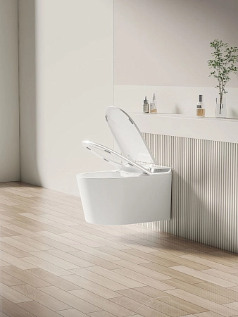 Унитаз подвесной Allen Brau Smart 4.I1001.20 с крышкой, белый, с функцией биде