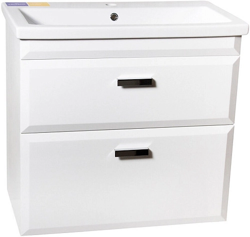 Тумба под раковину Style Line Лотос 80, Комо 80, Люкс белая, PLUS СС-00000366 Тумба под раковину Style Line Лотос 80, Комо 80, Люкс белая, PLUS СС-00000366