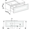 Тумба под раковину Keuco Edition 11 31153WW0000, 1050х350х535 мм Тумба под раковину Keuco Edition 11 31153WW0000, 1050х350х535 мм