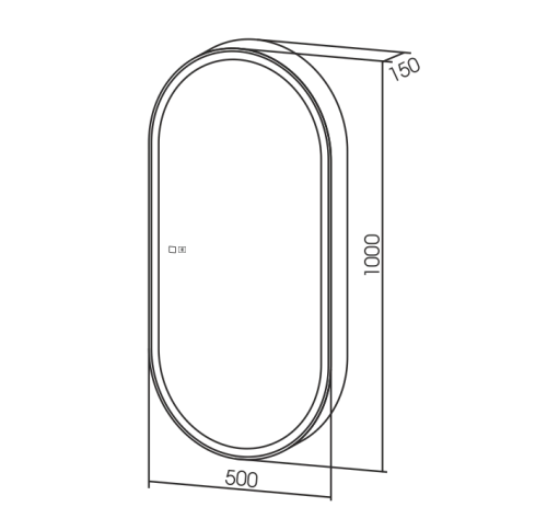Зеркальный шкаф SILVER MIRRORS 500x1000 Bluetooth Soho-7 (LED-00002517) Зеркальный шкаф SILVER MIRRORS 500x1000 Bluetooth Soho-7 (LED-00002517)