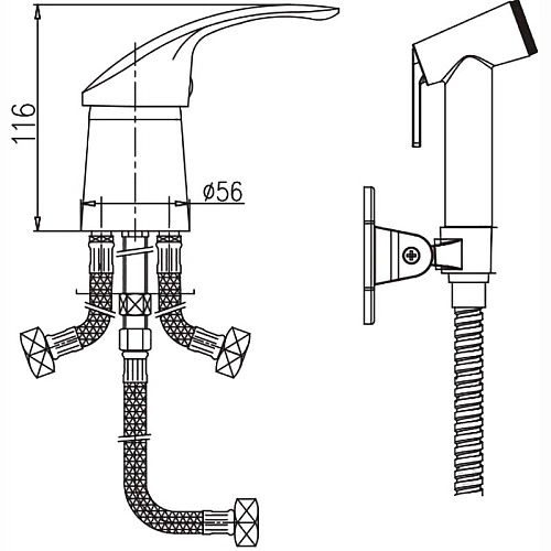 Гигиенический душ Haiba HB1221-2 Гигиенический душ Haiba HB1221-2