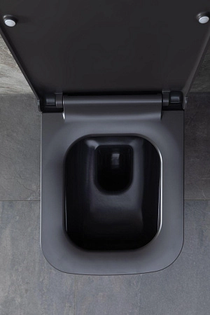 Унитаз подвесной Allen Brau Infinity 4.21011.AN с крышкой, антрацит