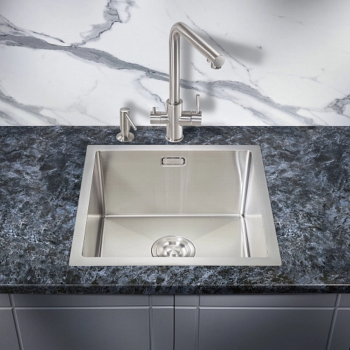 Кухонная мойка Milacio Denia 44 Steel (MC.77430) сталь нержавеющая Кухонная мойка Milacio Denia 44 Steel (MC.77430) сталь нержавеющая